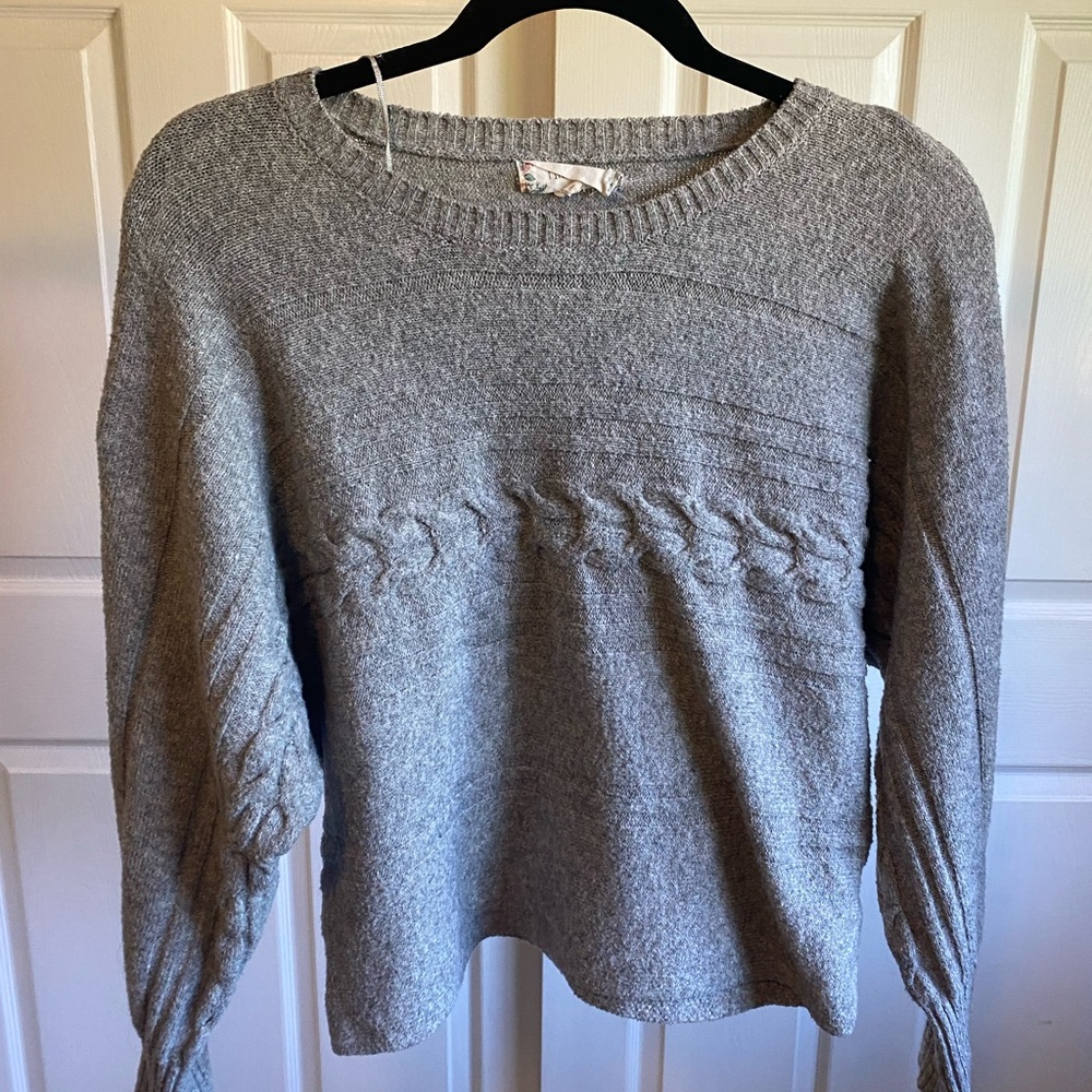 Pink Rose size M grey sweater :)